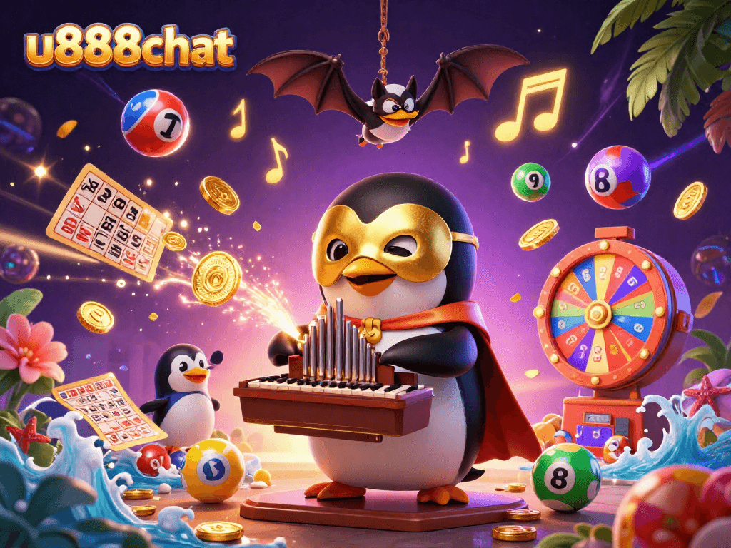 Experience the excitement of gaming with u888chat's lively lottery and casino elements.