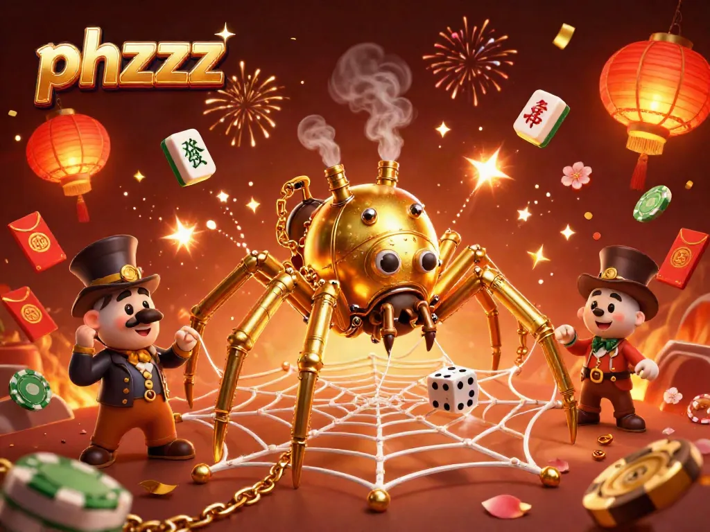 Catch the excitement with phzzz by navigating through a magical 3D casino web of fortune.