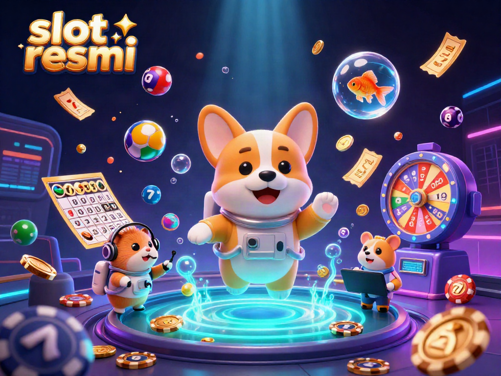 Engage with slot resmi in a vibrant casino scene full of thrilling elements.