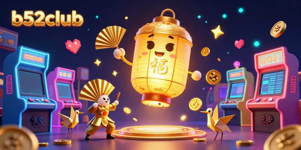 Experience thrilling gameplay at b52club with vibrant characters and arcade elements energizing the casino atmosphere.