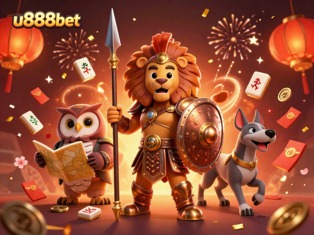 Experience exciting wins with u888bet's dynamic gaming scene filled with festive elements.