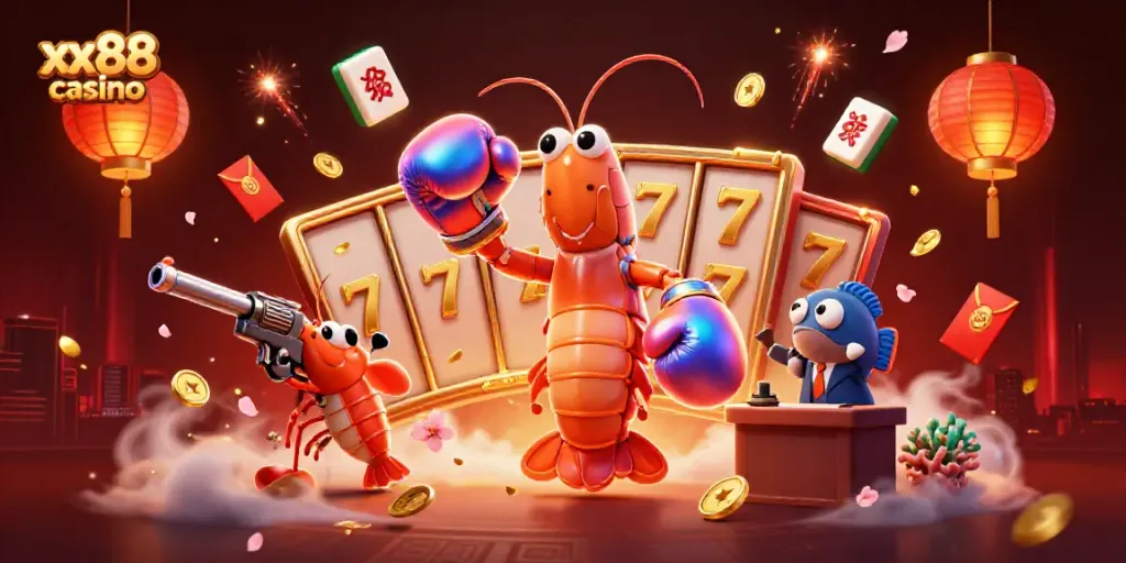 Engage with fun gaming activities at xx88 casino featuring vibrant 3D characters and lucky game elements.