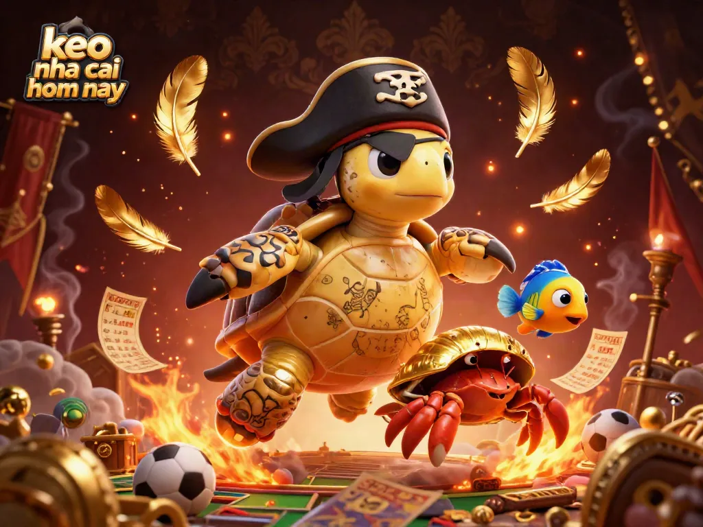 Engage in keo nha cai hom nay with dynamic sports betting elements and colorful casino theme.