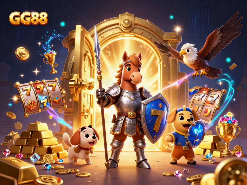 Experience exhilarating wins with GG88, featuring knight heroes amidst slot treasures