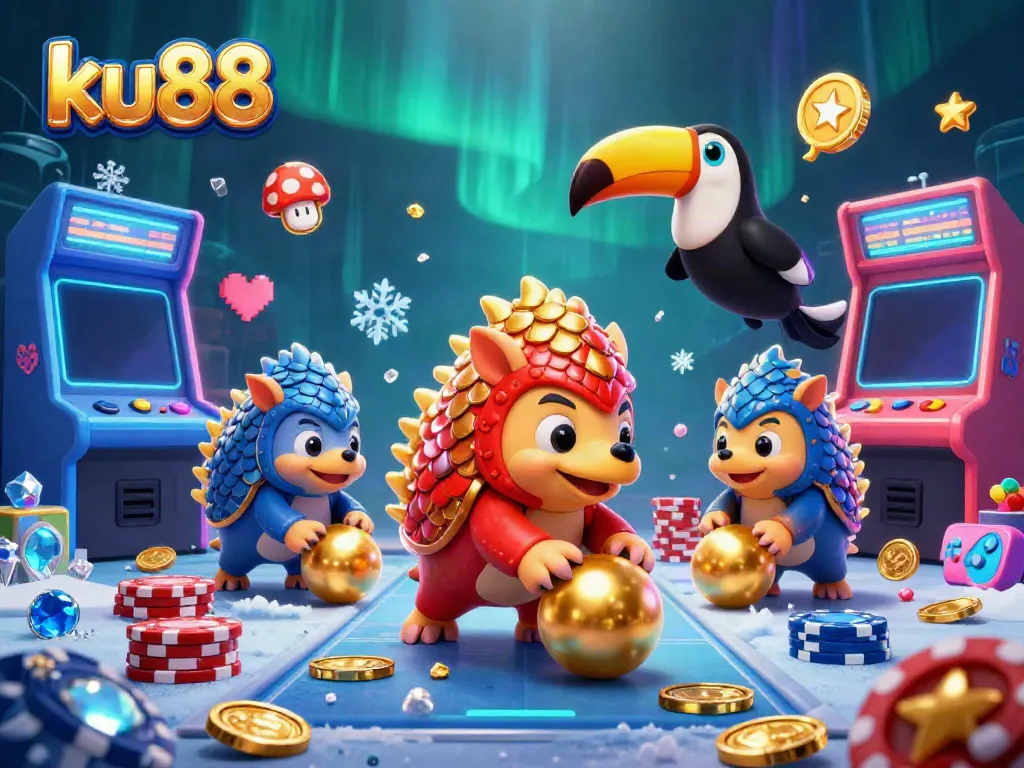 Experience thrilling gameplay at ku88 with dynamic pangolins and casino elements in vibrant 3D.