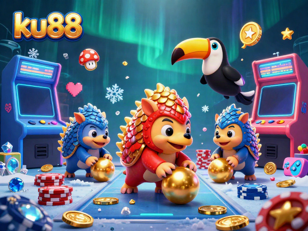 Experience thrilling gameplay at ku88 with dynamic pangolins and casino elements in vibrant 3D.