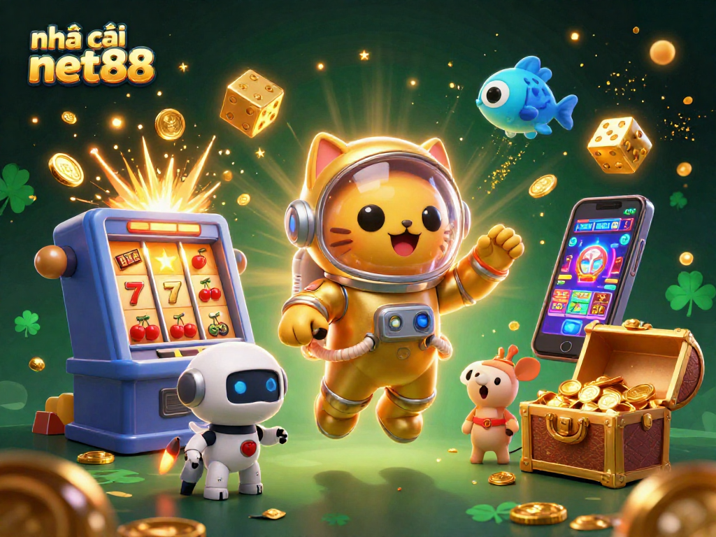 nhà cái net88 showcases thrilling gameplay in a vibrant 3D casino universe with dynamic characters and stunning effects