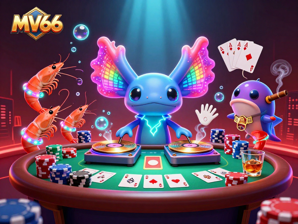 Join the excitement at MV66 casino, where vibrant gaming comes alive with dynamic characters and casino action.