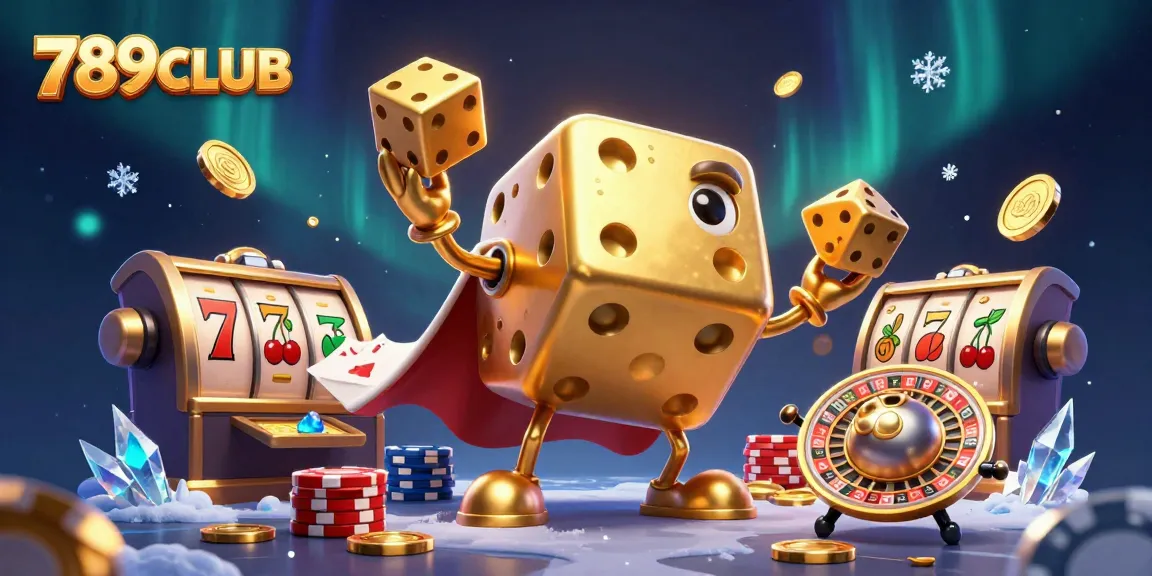 Experience the excitement of 789CLUB with vibrant casino elements in a magical digital scene.