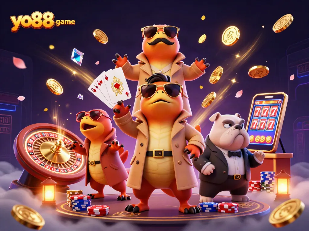 Engage in a thrilling experience at yo88-game featuring raptors in disguise at a VIP casino lounge