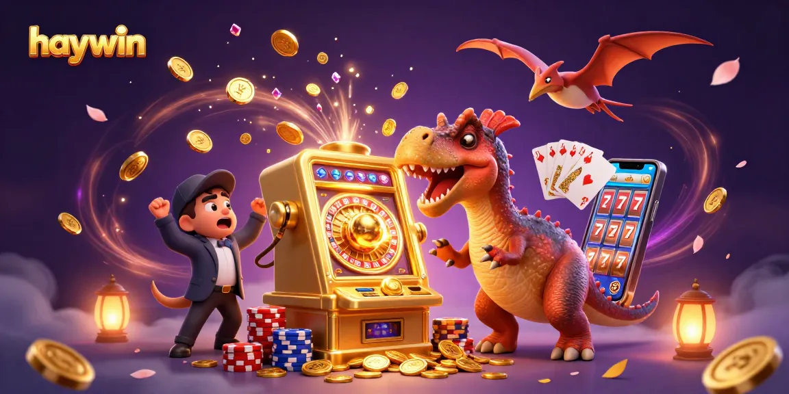 Engage with Haywin's thrilling slots as a pachycephalosaurus dreams big with golden wins.