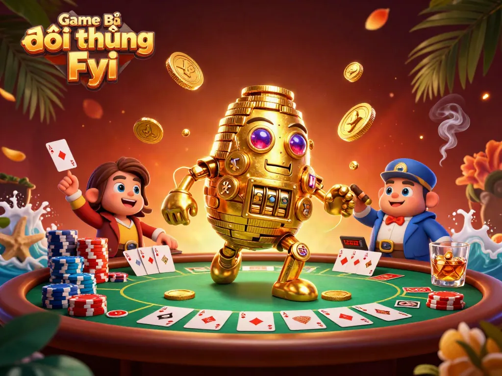 Experience thrilling games in Game Bài Đổi Thưởng Fyi with vibrant casino-themed visuals.